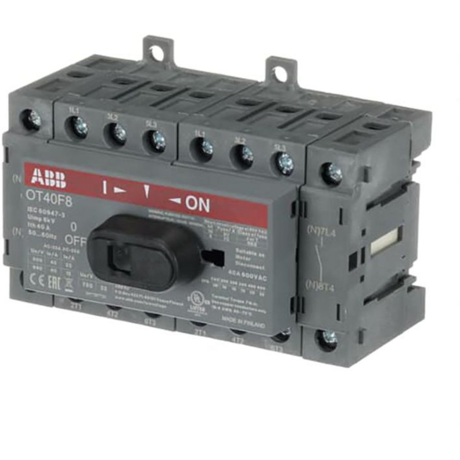 Lastscheider 8P 40 A bodem/DIN-rail montage