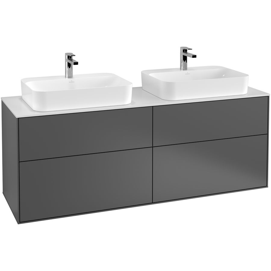 Wastafelonderkast Finion 1600x603x501mm Antr. Matt Lacquer G43100GK