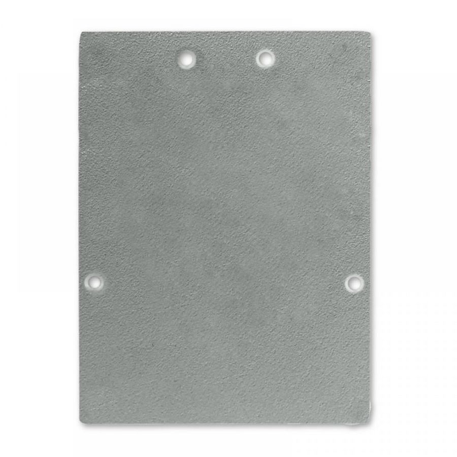 Set a 2st. Eindkap E74 voor profiel LL2 schroeven zilver