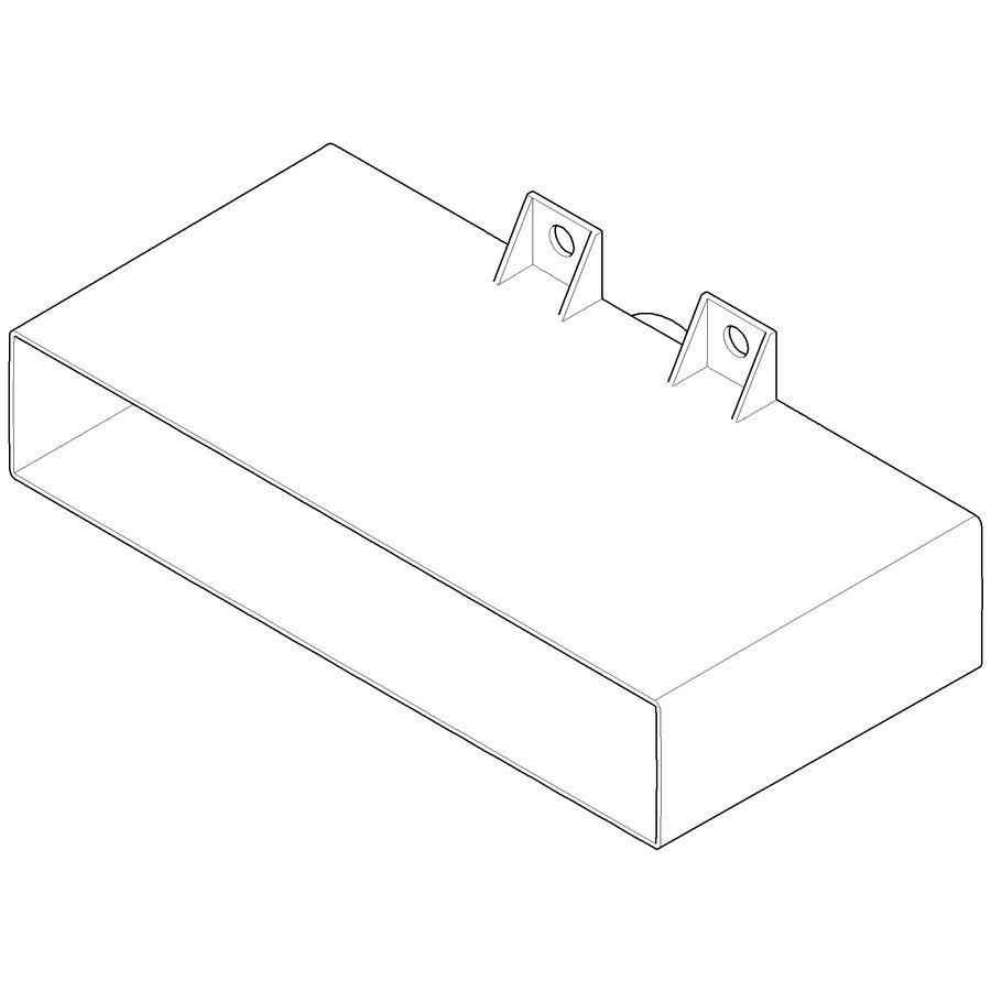 Installatiedoos douche wand Polystyreen element 226X86X117mm