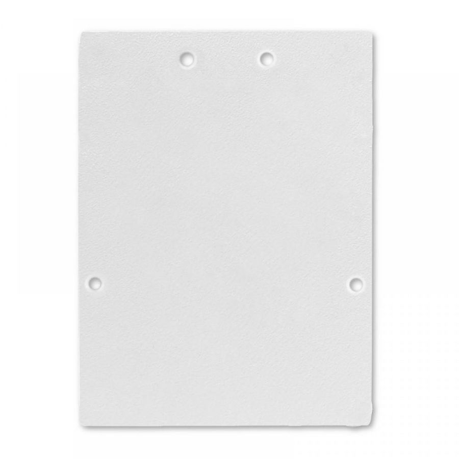 Set a 2st. Eindkap E74W voor profiel LL2 schroeven wit