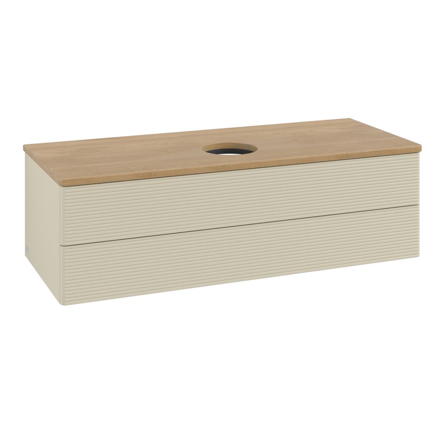 Wastafelonderkast Antao 1200x360x500mm S.Grey Matt Lacquer K21111HJ