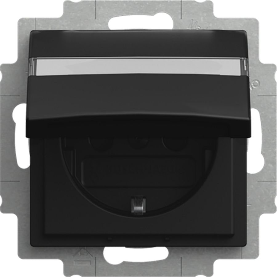 tekstwandcontactdoos ra kv kd cpl inbouw SI-B-matzwart (20 EUKNB-915)