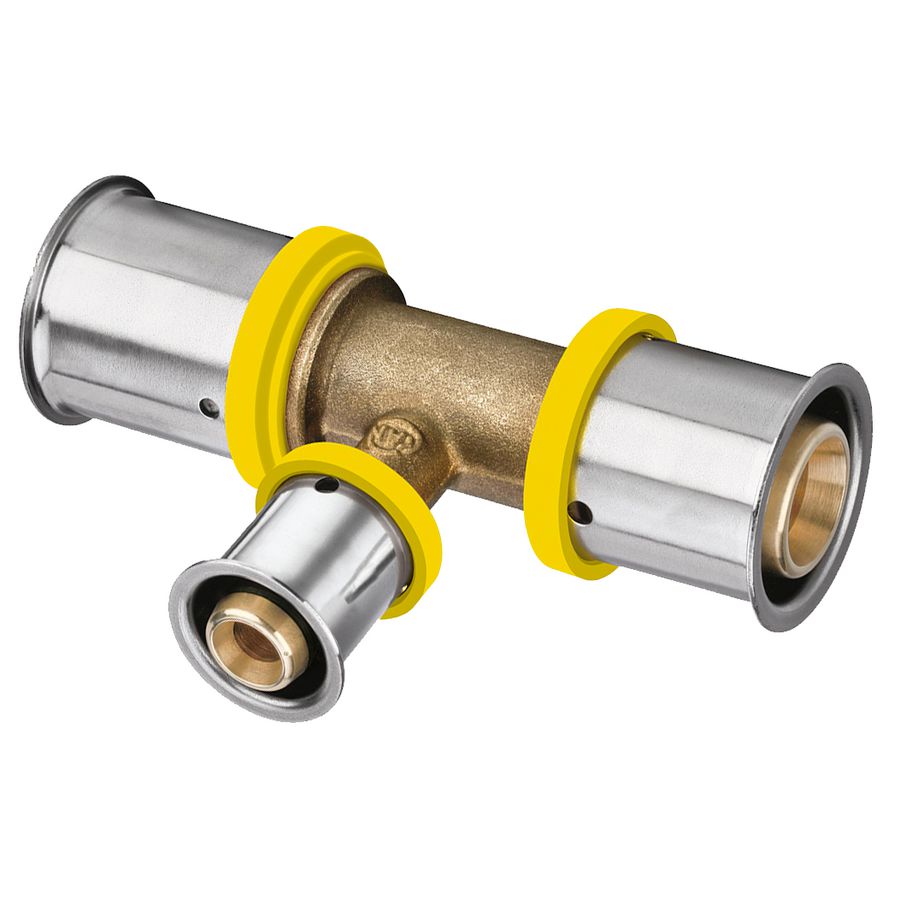 T-koppeling verlopend Ultrapress (Multipress) Gas 20x16x20mm K7242G VVE=5