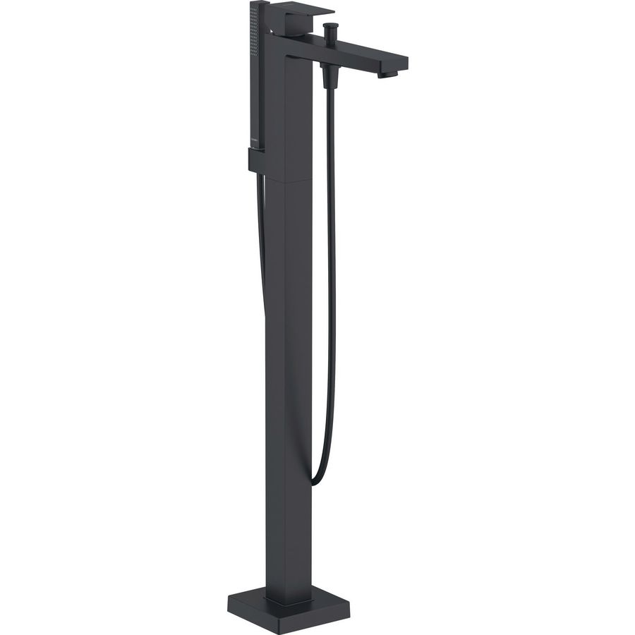 Manhattan 1-hendel badmengkraan staand zw. M 50x135x920mm