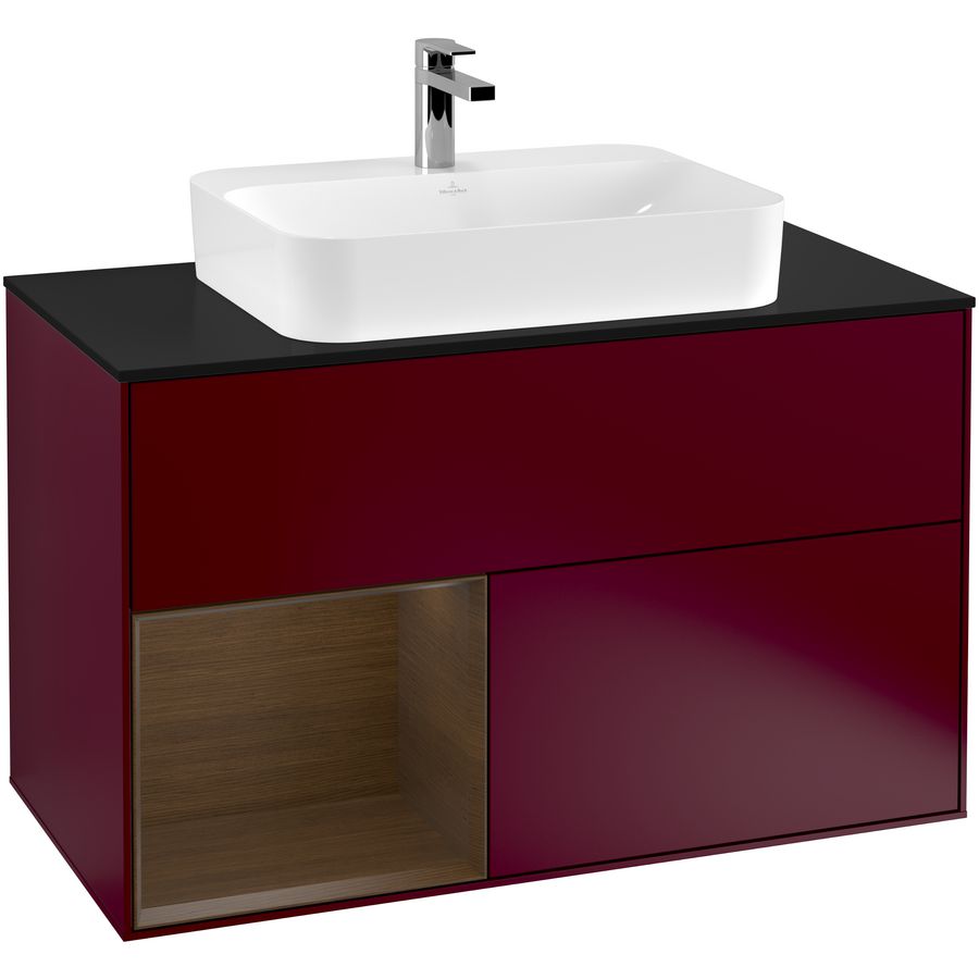 Wastafelonderkast Finion 1000x603x501mm Peony Matt Lacquer G362GNHB