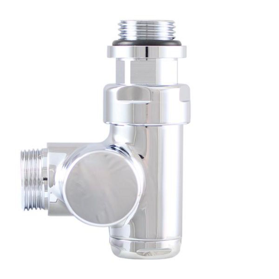 Geintegreerde klepafsluiter DE LUXE S372021 chroom links