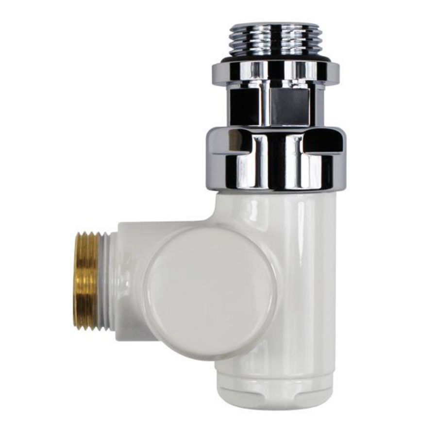 Geintegreerde klepafsluiter DE LUXE S372024 wit links