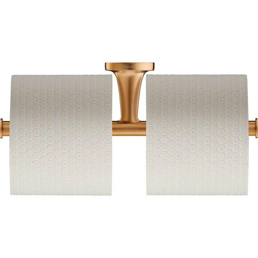 Starck T Toiletrolhouder Brons Geborsteld 255x255x50mm