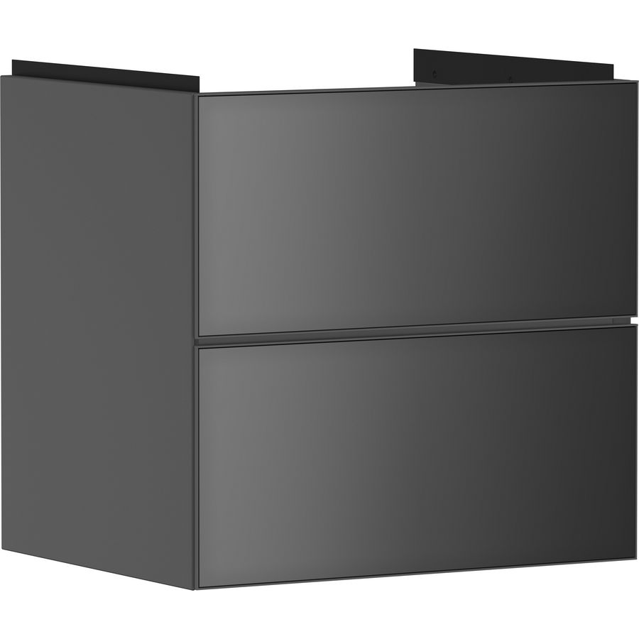 Onderkast Slate Matt Grey / front metallic slate grey 580x475mm 2x la tbv wastafel Xevolos E 54177770