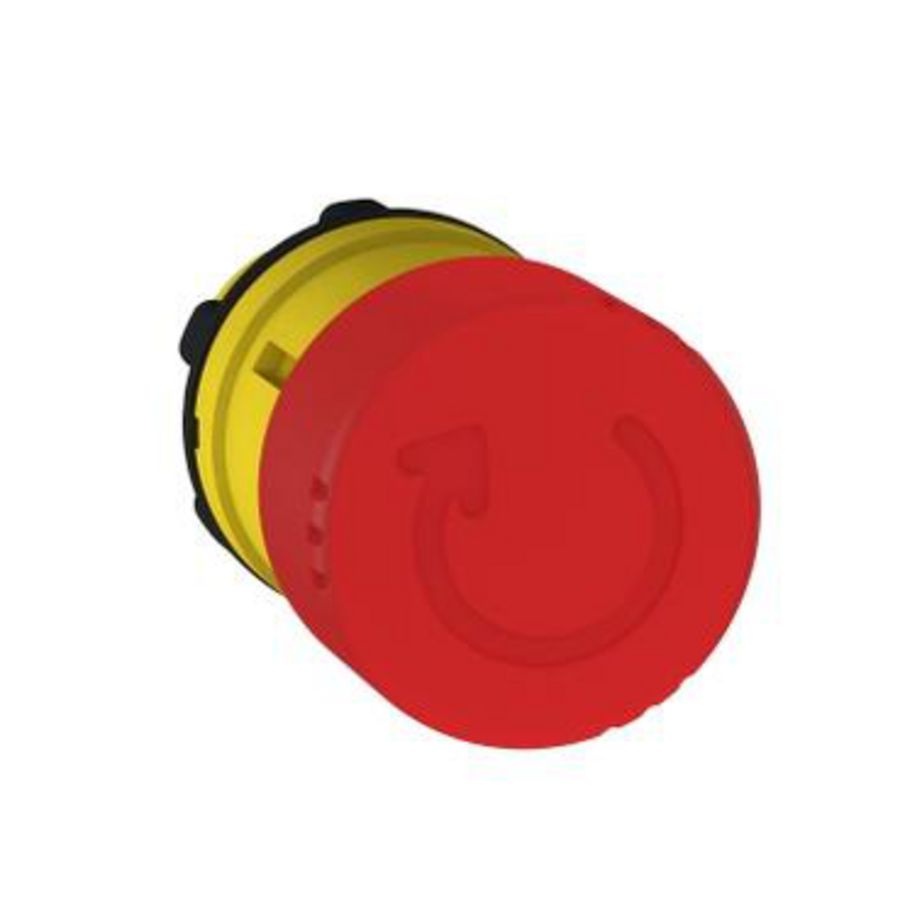 Kop 30mm noodstop Draaiontgrendeling 22mm Rood Harmony XB5