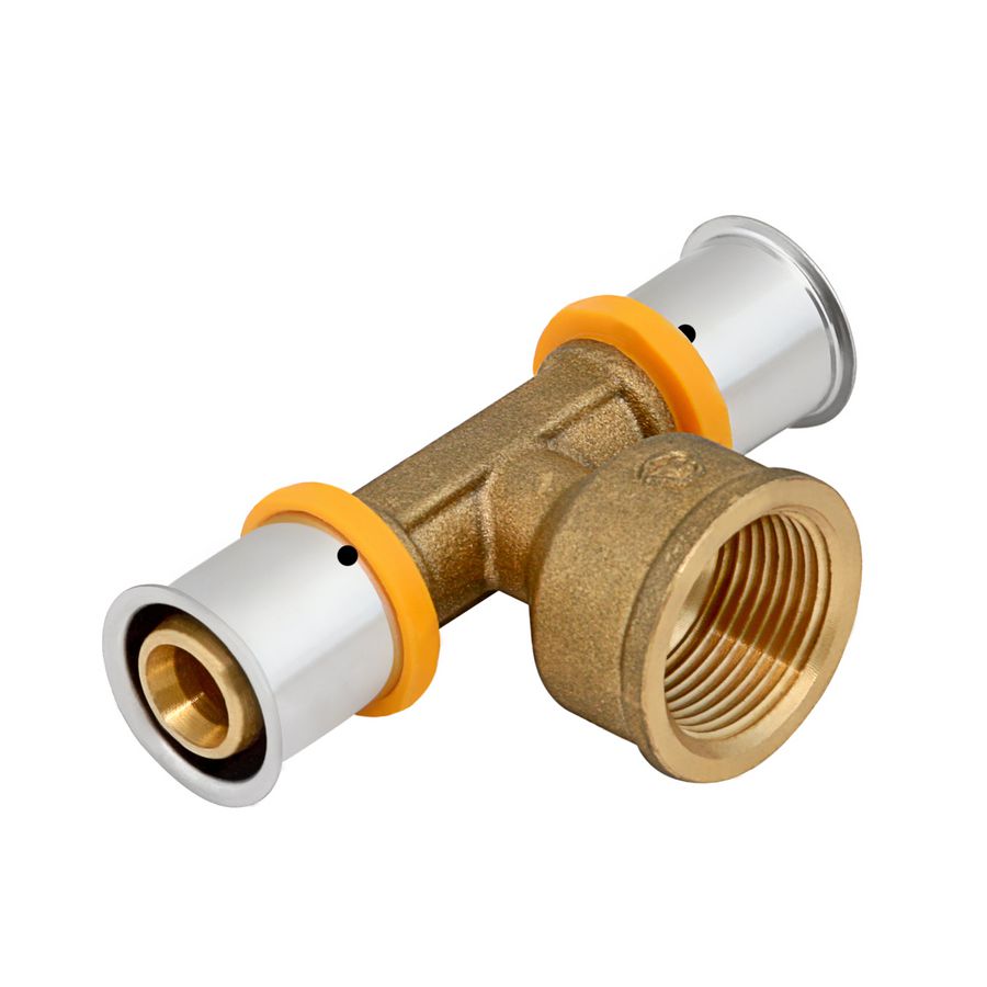 T-koppeling verlopend Ultrapress (Multipress) 32 x 1/2" bn. x 32mm K7043