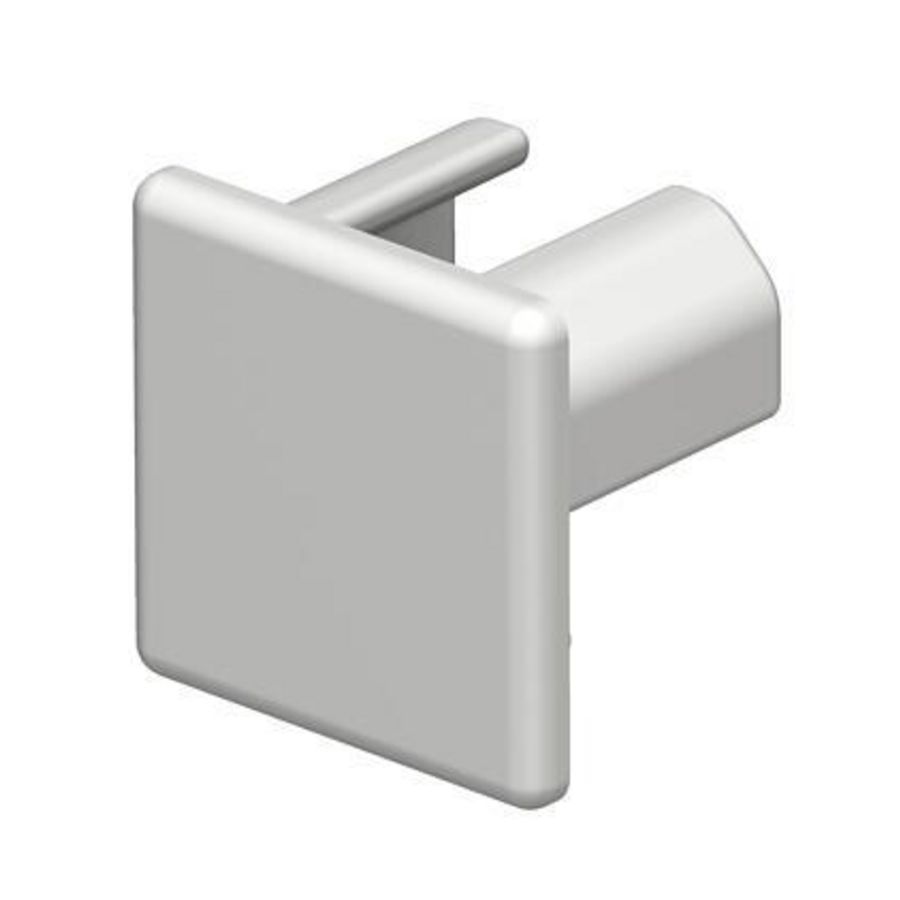 Eindstuk 15x15mm polyvinylchlorid puur wit VVE=10