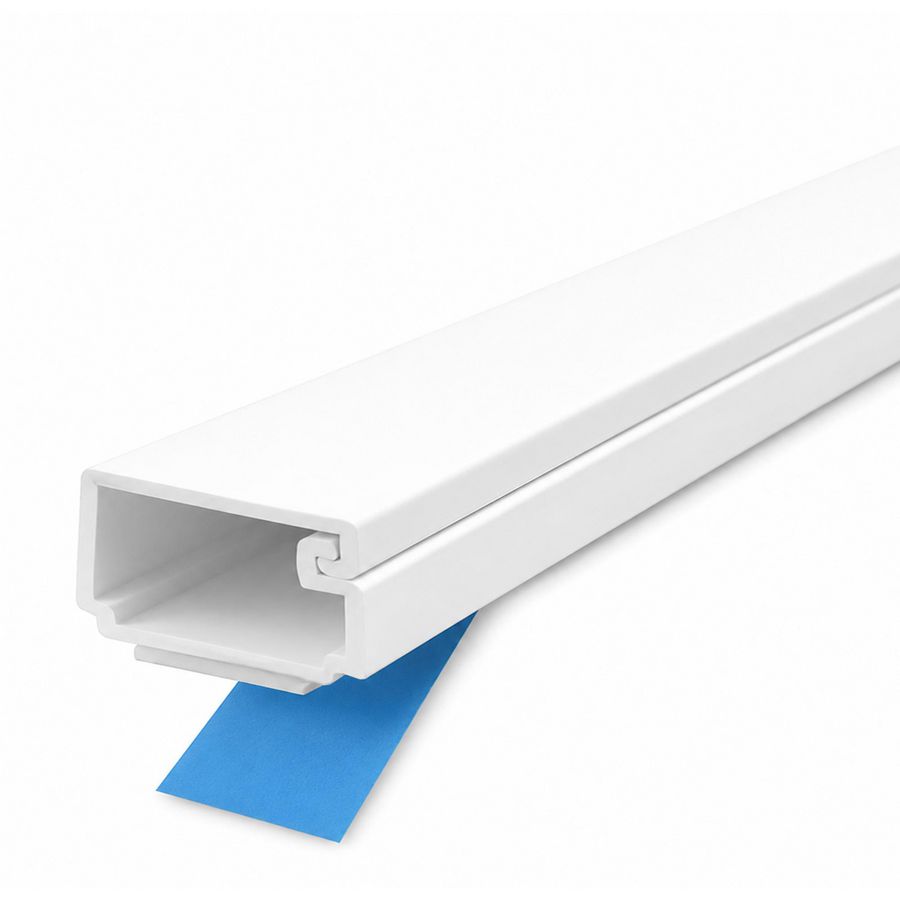 Zak a 10m. leidingkoker zelfklevend 30x10mm wit (5x2m.)