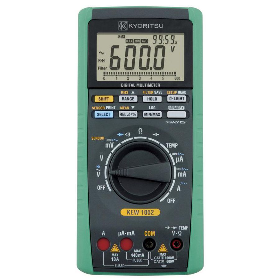 Digitale TRMS Multimeter, 0-1000VAC/DC, incl. logging functi