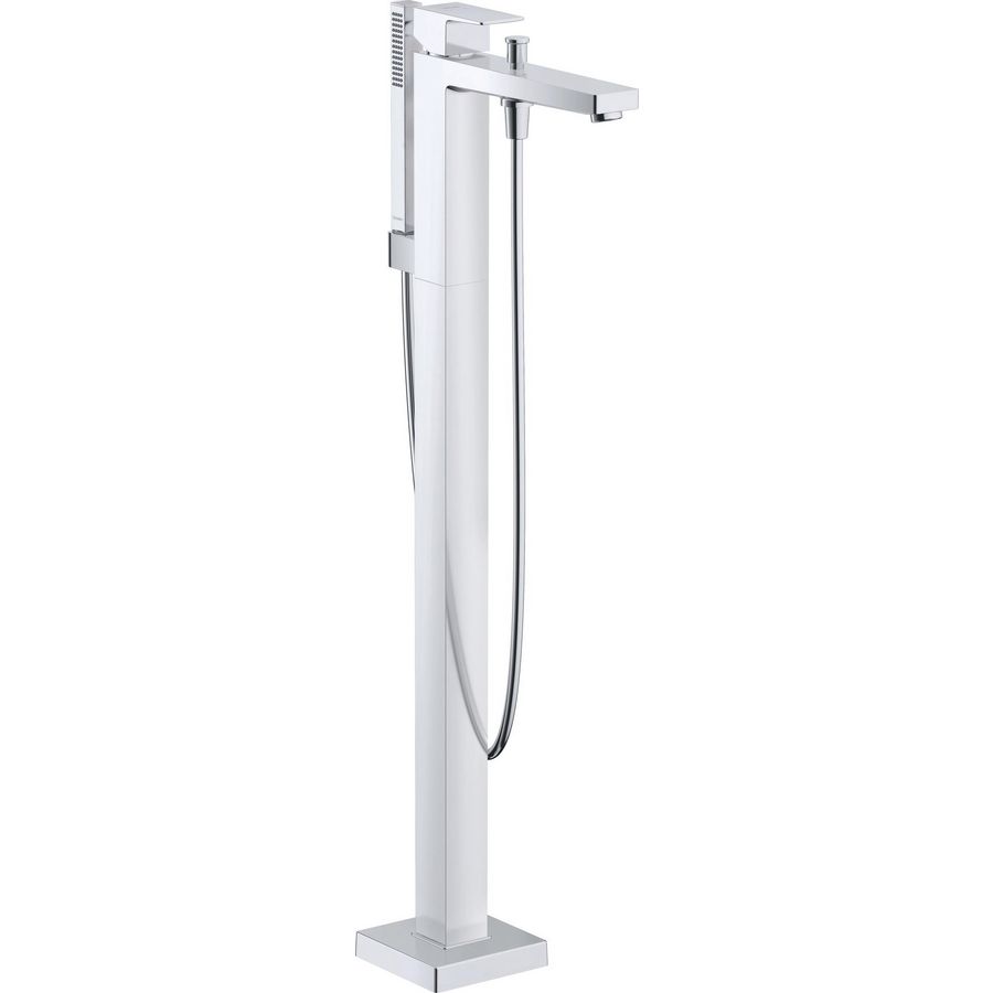 Manhattan 1-hendel badmengkraan staand chroom 50x135x920mm