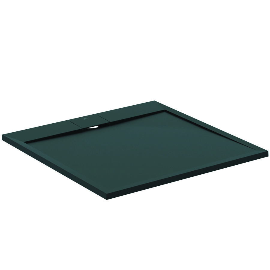 Douchebak I.LIFE ultra flat solid composiet 100x100cm vierkant zwart