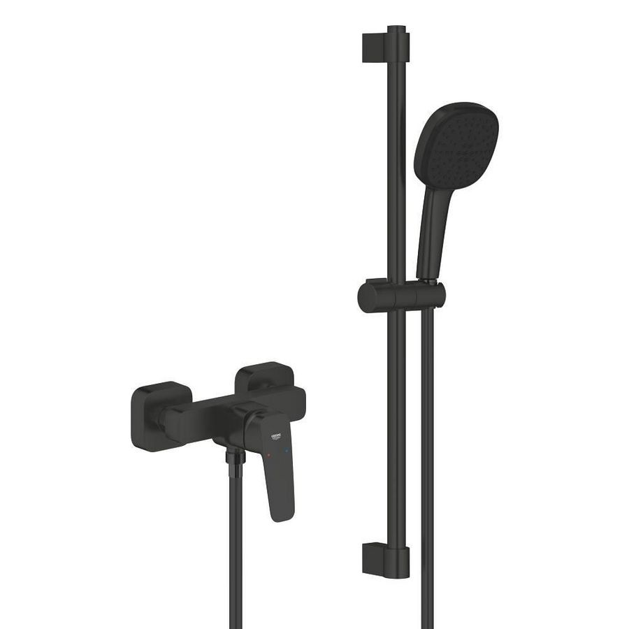 Douchemengkraan m Temp.110 Glijset Matte Black Cubeo (Prof)
