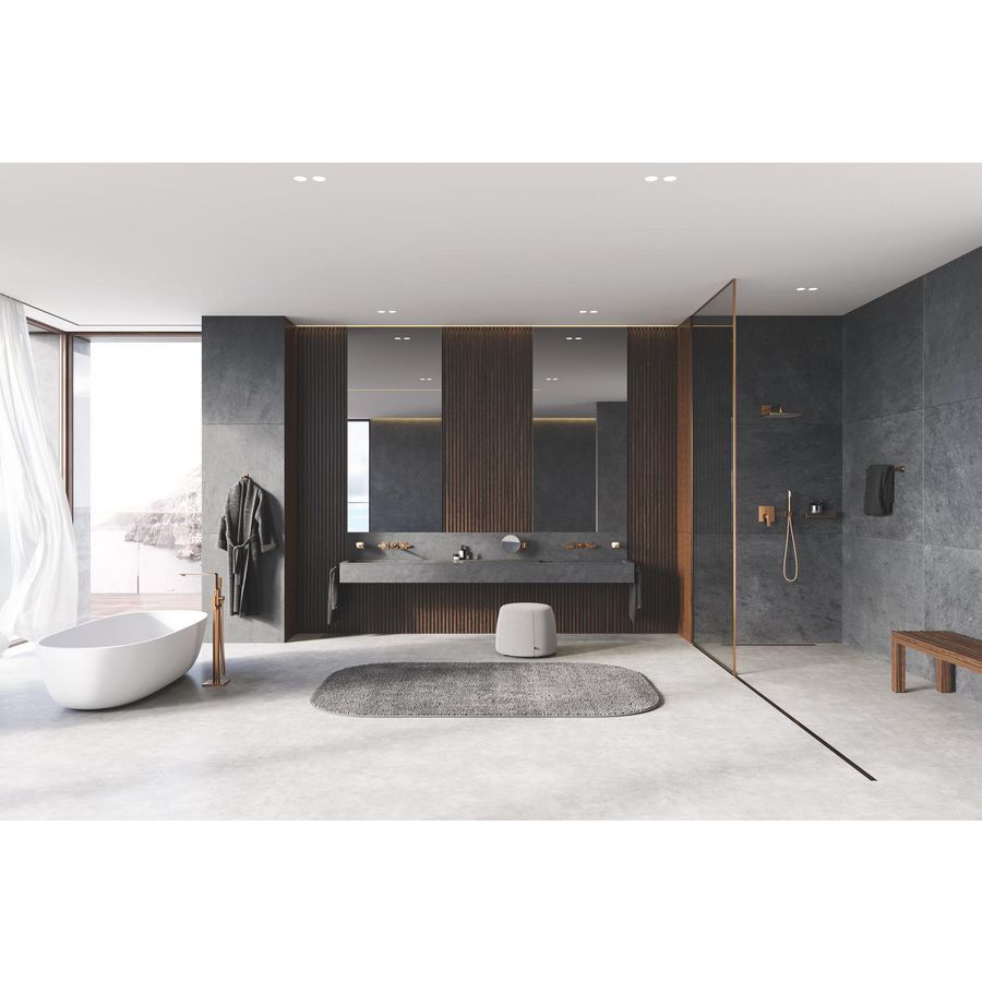 Allure freestander badmengkraan met omstel 25222DL1 warm sunset geborsteld (mat bronskleurig) (Spa colors coll.)