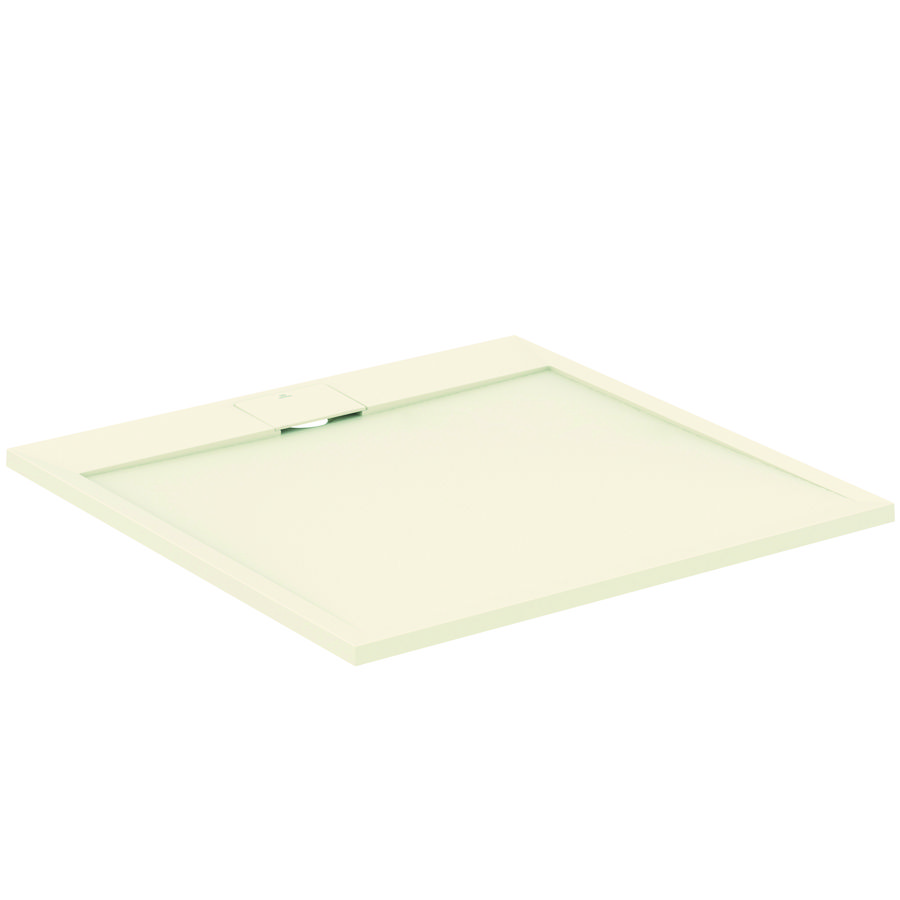 Douchebak I.LIFE ultra flat solid composiet 100x100cm vierkant zandbeige