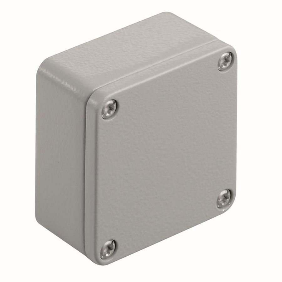 Schakelkast leeg aluminium 58x64x34mm Powder-coate VVE=10