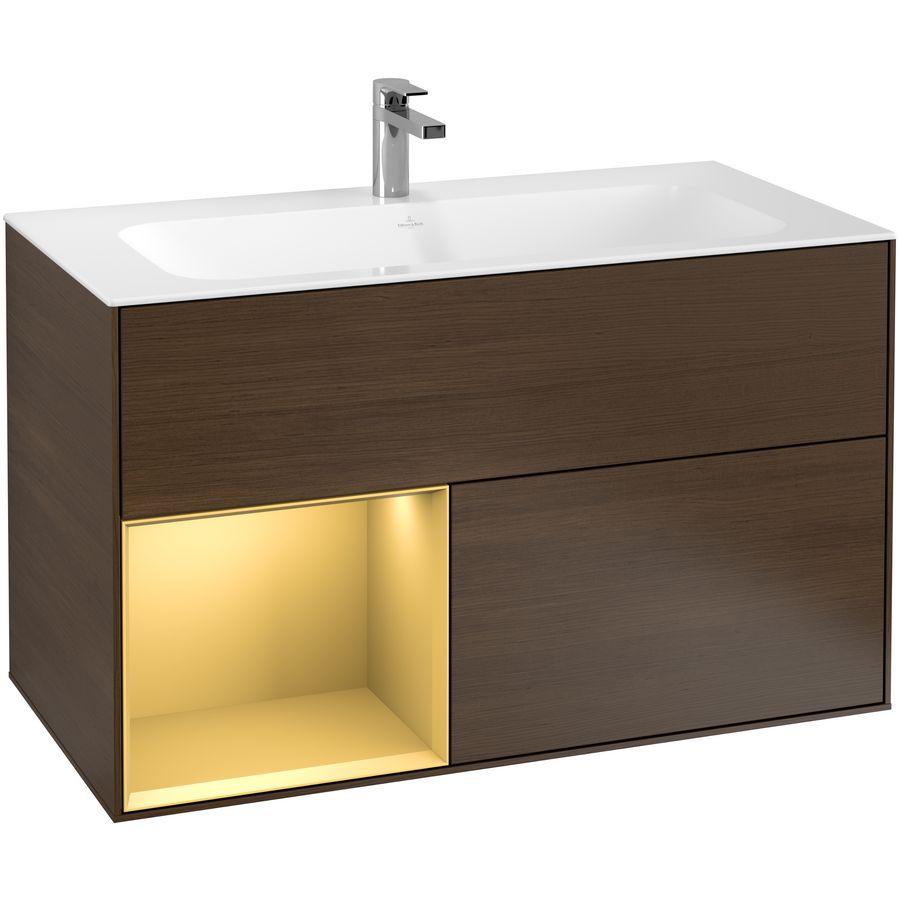 Wastafelonderkast Finion 996x591x498mm W.Veneer F030HFGN