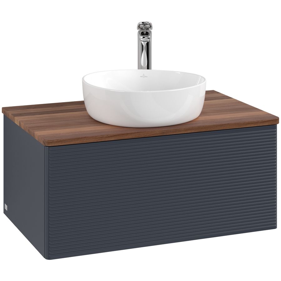 Wastafelonderkast Antao 800x360x500mm Mid.Blue Matt Lacquer K30152HG