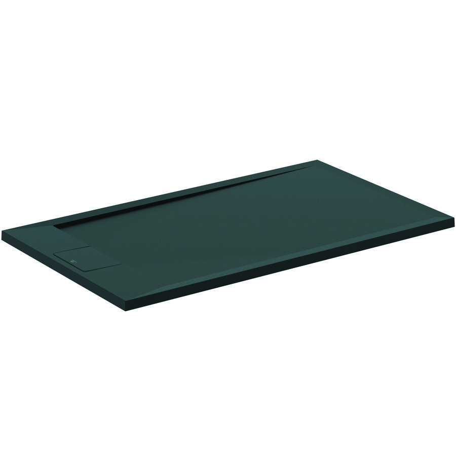 Douchebak I.LIFE ultra flat solid composiet 120x70cm rechthoekig zwart