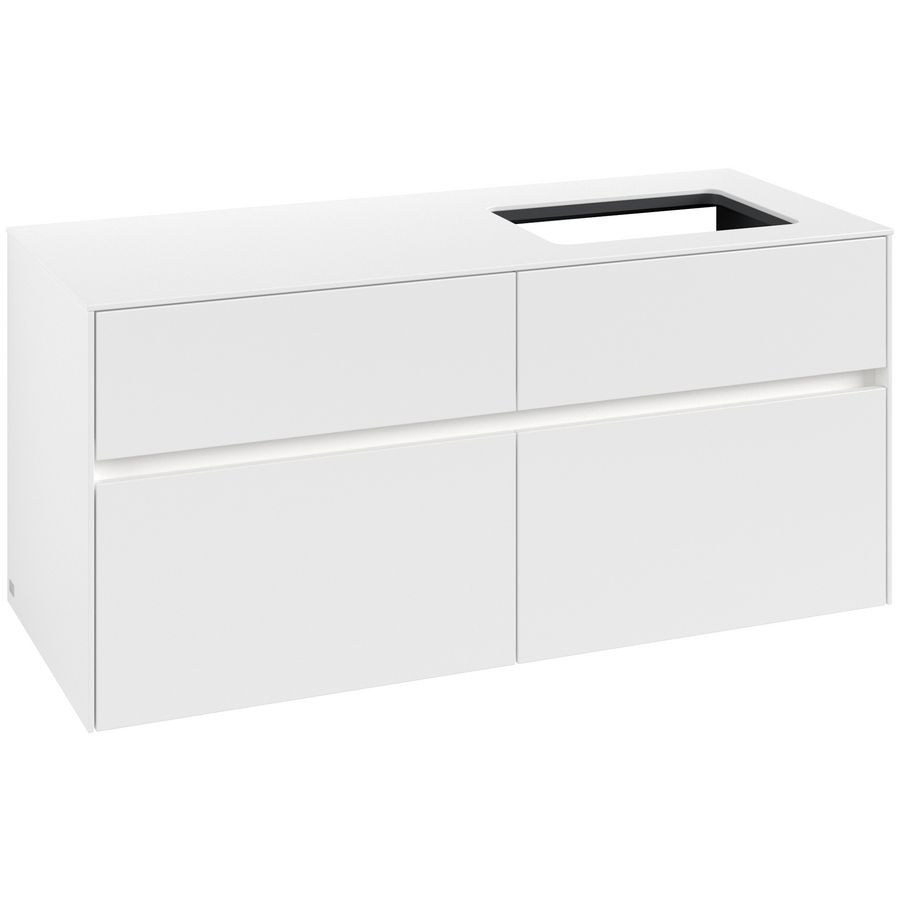 Wastafelonderkast Collaro 1200x548x500mm Wh.Matt C114B0MS