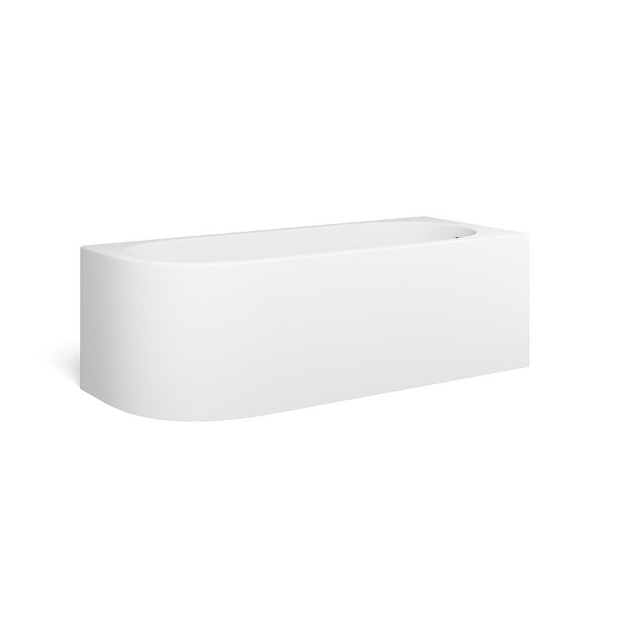 Hoekbad COOL CORNER 170x70cm acryl mat wit rechts incl. afvoergarnituur