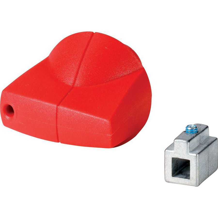 Draaigreep 6mm directe opbouw rood K1AR