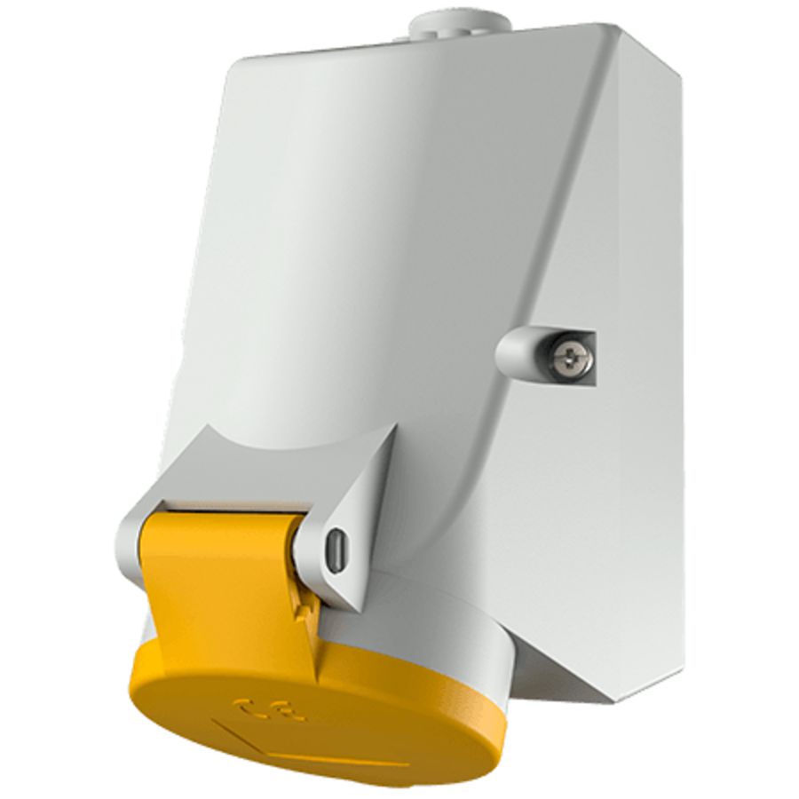Wandcontactdoos 16A 4-polig  4H 110V IP44 TwinCONTACT