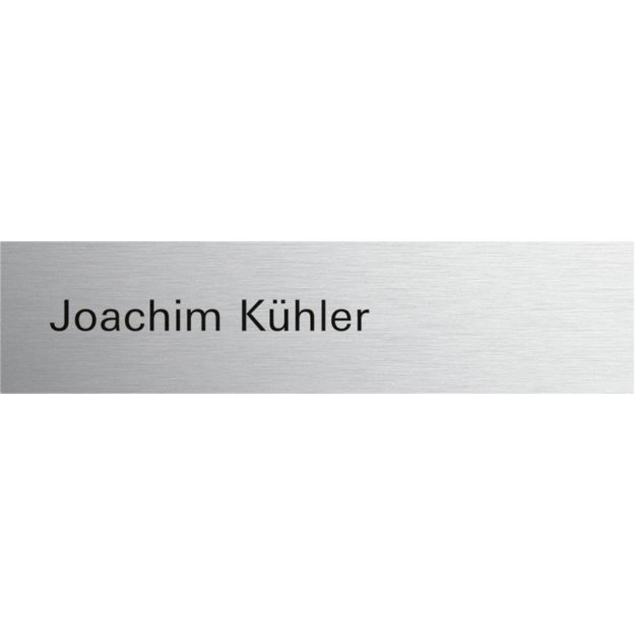 Belknop beschr. System 106 aluminium(geanod.)
