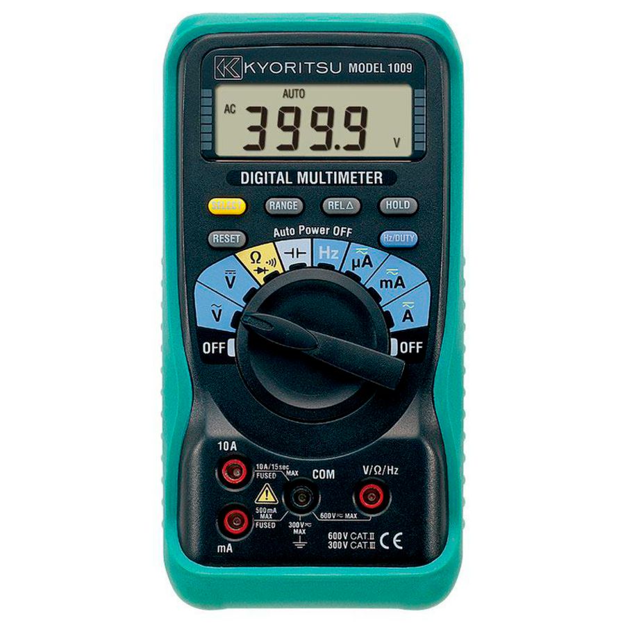 Digitale Multimeter, 0-600VAC/DC, 10A AC/DC geleverd met mee