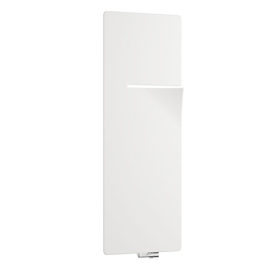 Designradiator INEO I-L = links gesloten 600x1400mm S600 White Fine Texture