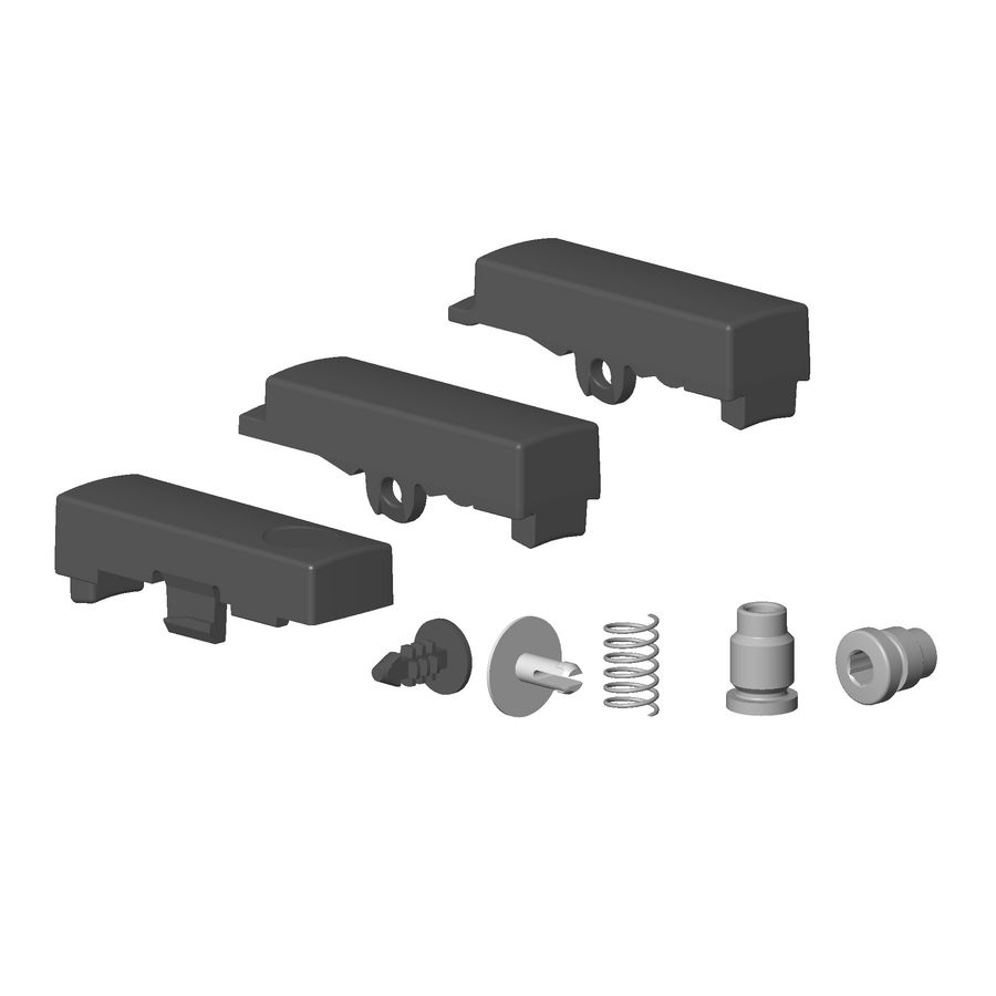 Reparatieset thermostaatgreep-zwart