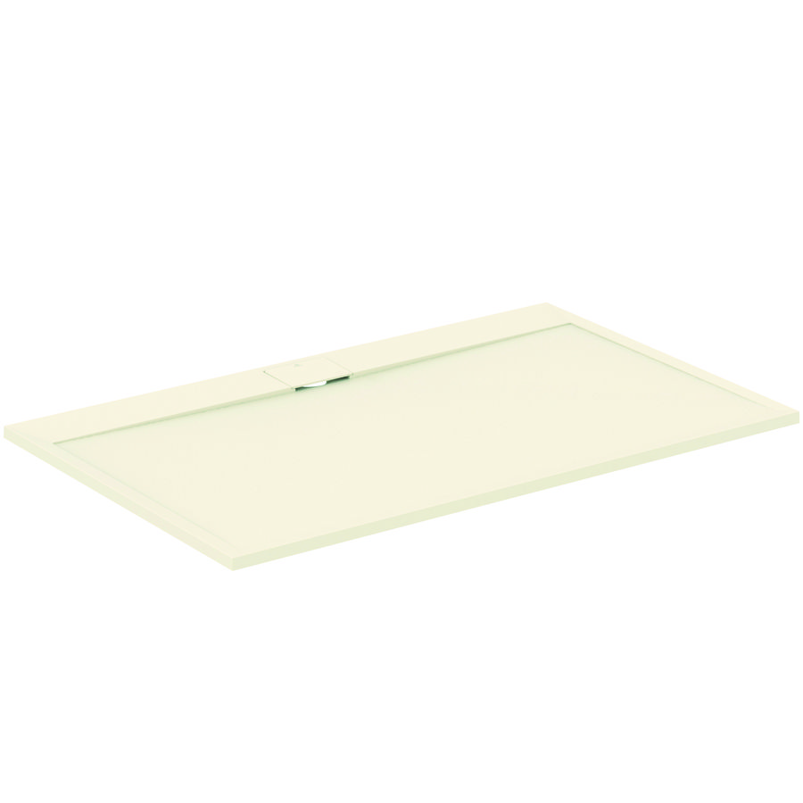 Douchebak I.LIFE ultra flat solid composiet 160x100cm rechthoekig zandbeige