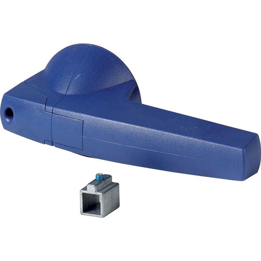 Draaigreep 10mm directe opbouw blauw