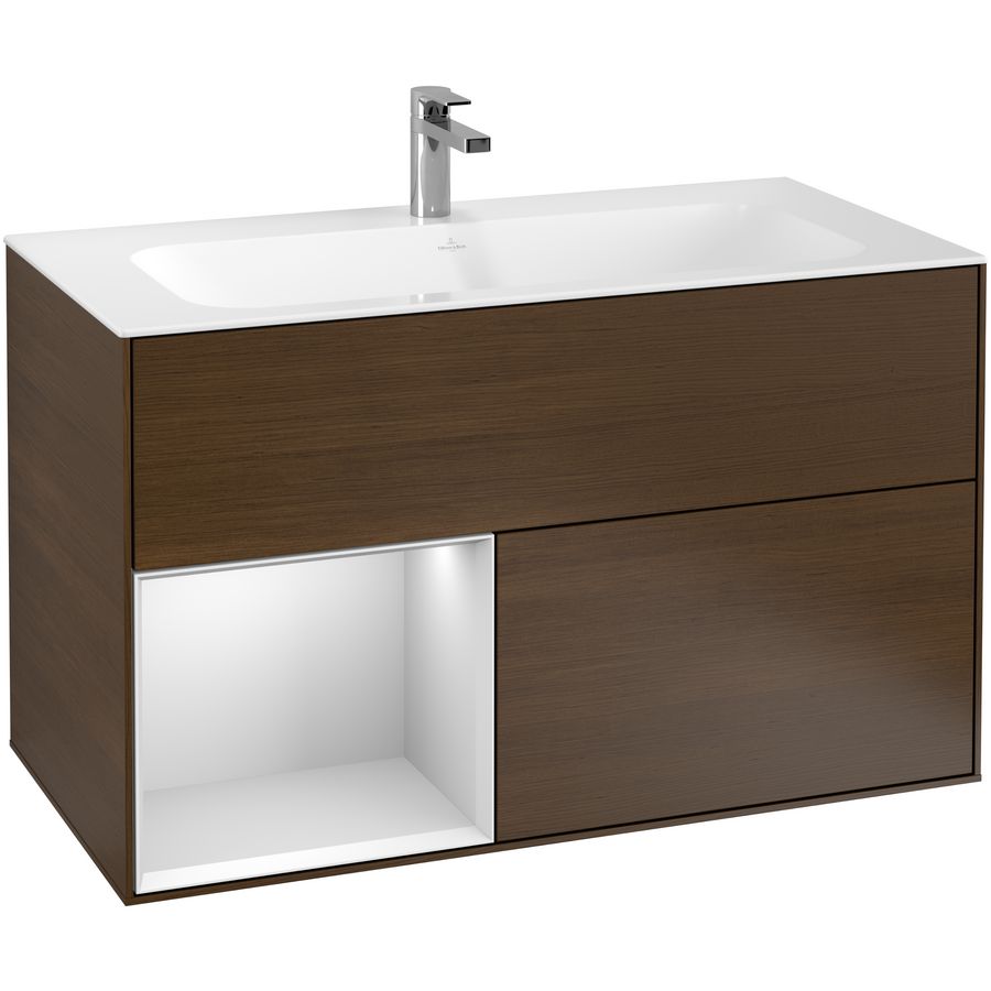 Wastafelonderkast Finion 996x591x498mm W.Veneer F030MTGN