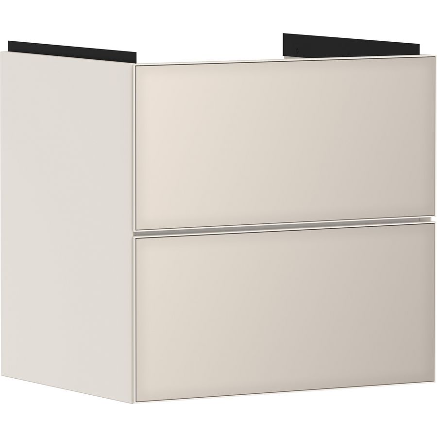Onderkast Sand Matt beige / front metallic sand beige 580x475mm 2x la tbv wastafel Xevolos E 54176790
