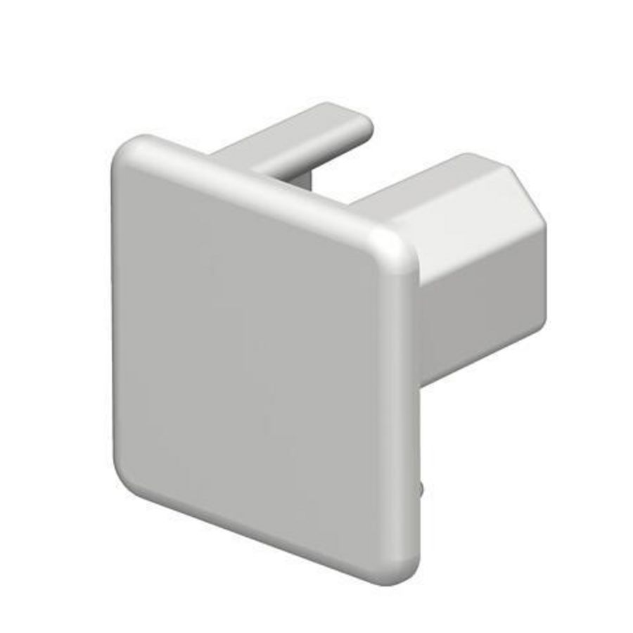 Eindstuk 20x20mm polyvinylchlorid puur wit VVE=10