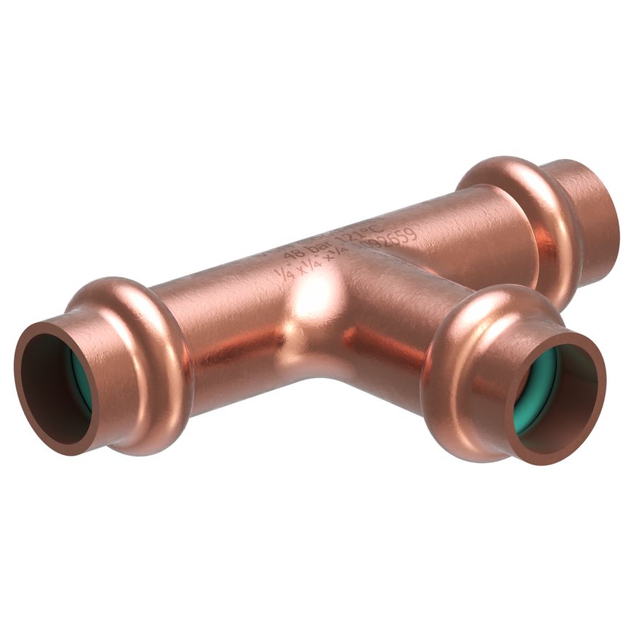 T-stuk COOLPRESS 1.1/8" 3x persaansluiting COP5130