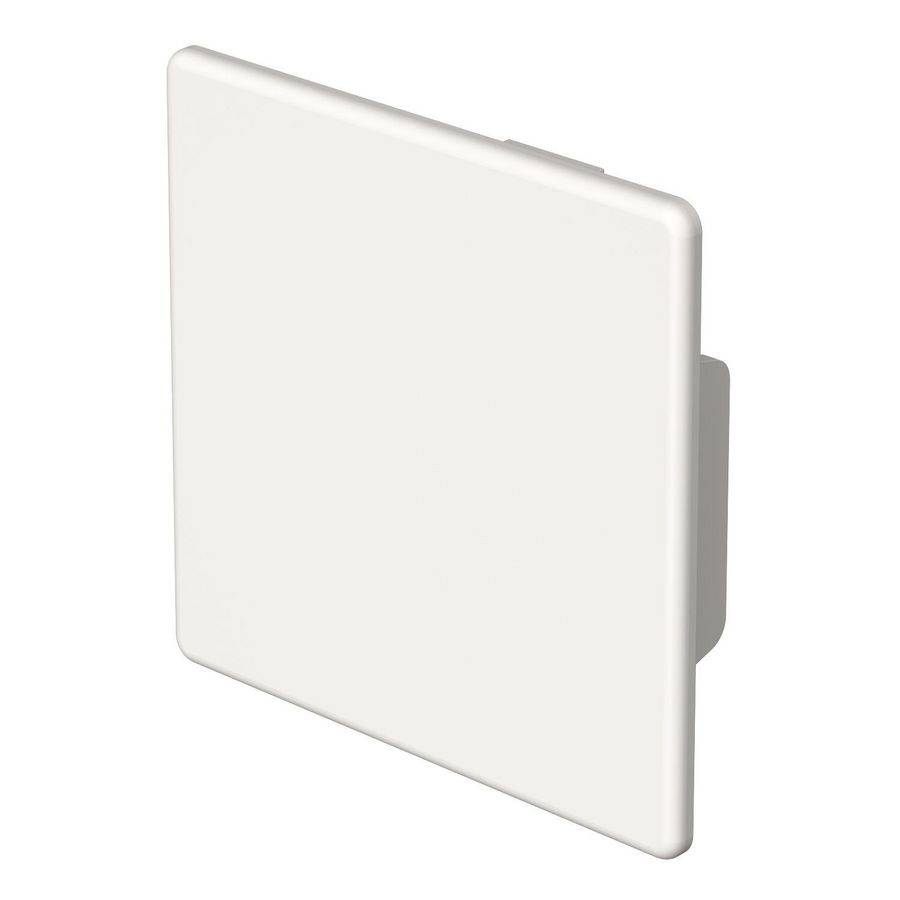 Eindstuk 60x60mm polyvinylchlorid puur wit VVE=10