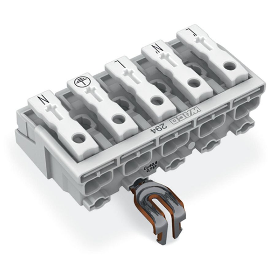 Kroonklem Drukknop extern PE-klikcontact 294-5225 VVE=250