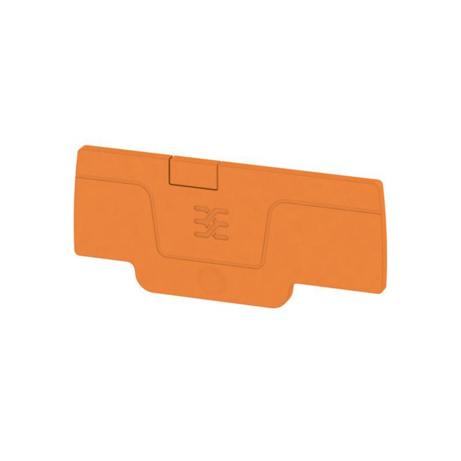 Afsluit- eindplaat oranje h:59.61mm b:2.1mm V-0 W VVE=50