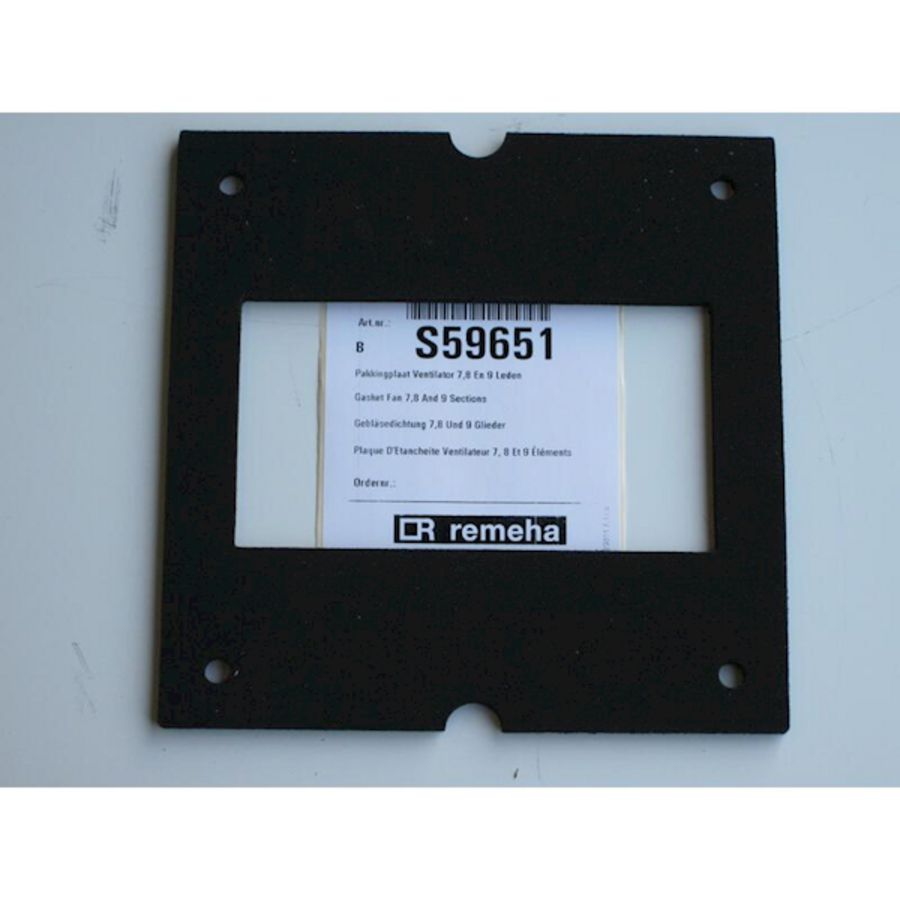 Pakkingplaat ventilator 7,8 en 9 leden S59651
