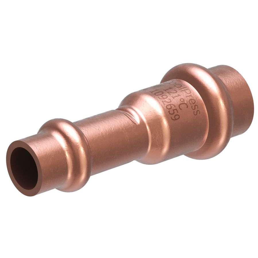 Zak a 2st. Perssok verlopend 1/2"x3/8" COOLPRESS 2x persaansluiting COP5240