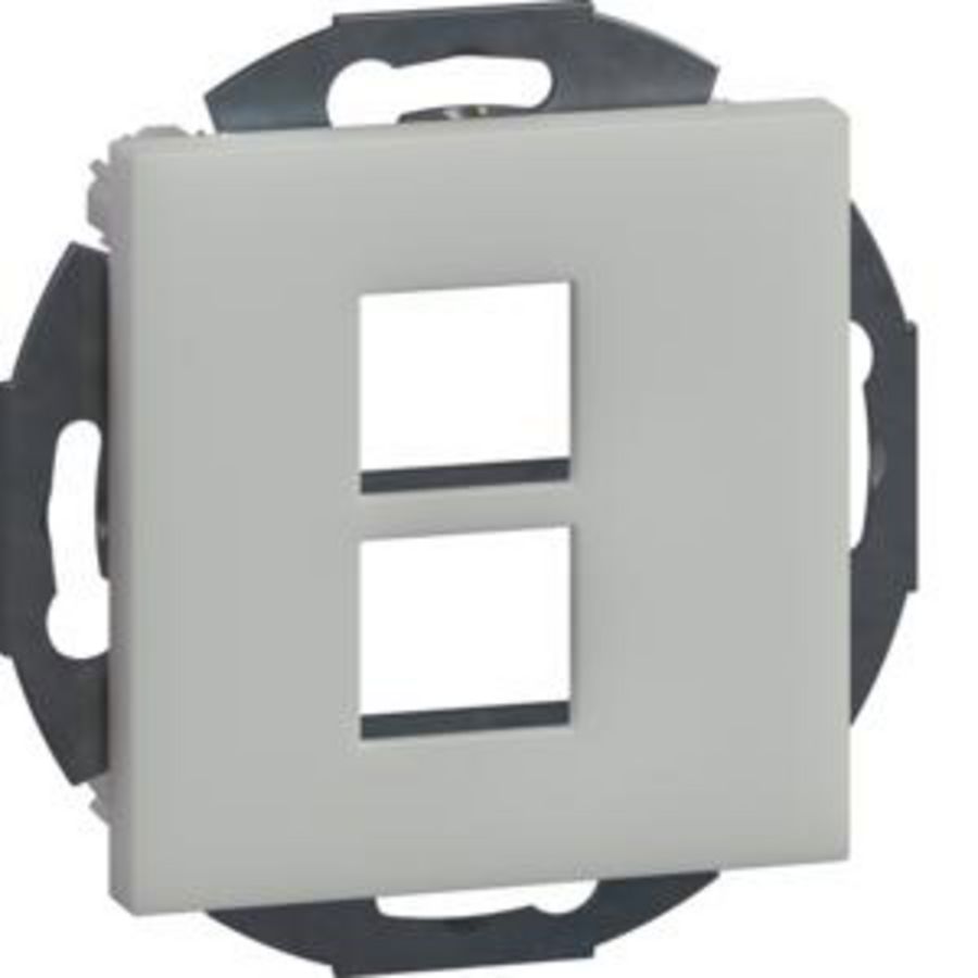 Draagplaat 2V multimedia/data keystone 19,9x14,8mm vwit