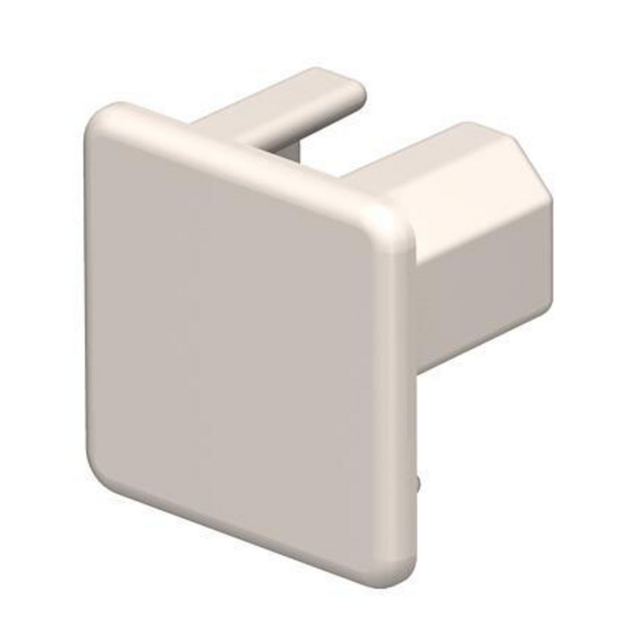 Eindstuk 20x20mm polyvinylchlorid creme wit 9001 VVE=10