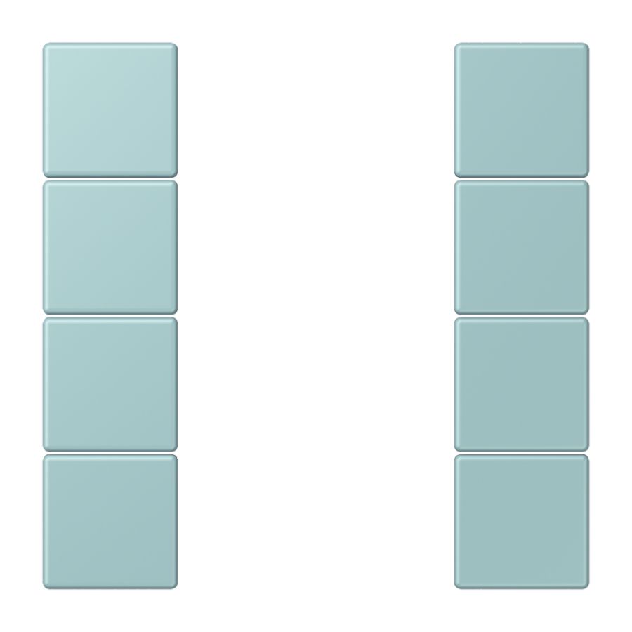 Tastafdekking F50 4-voudig compleet LC32033 KNX